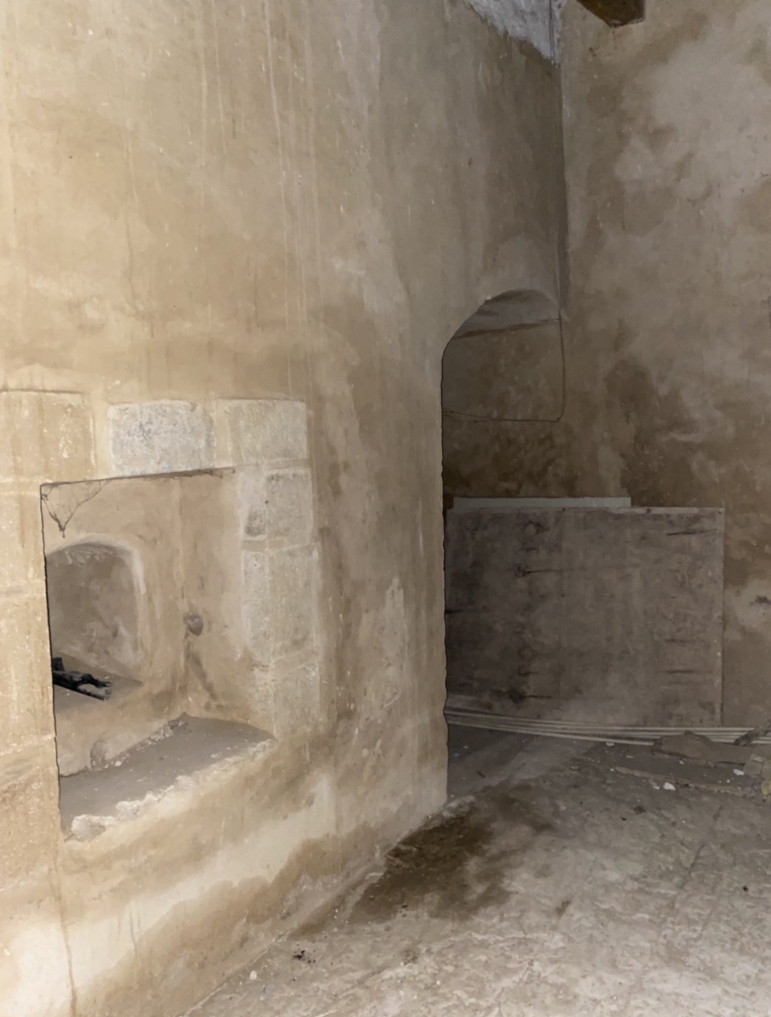 Lavabo durante los trabajos de restauración posteriores al sismo de 2017